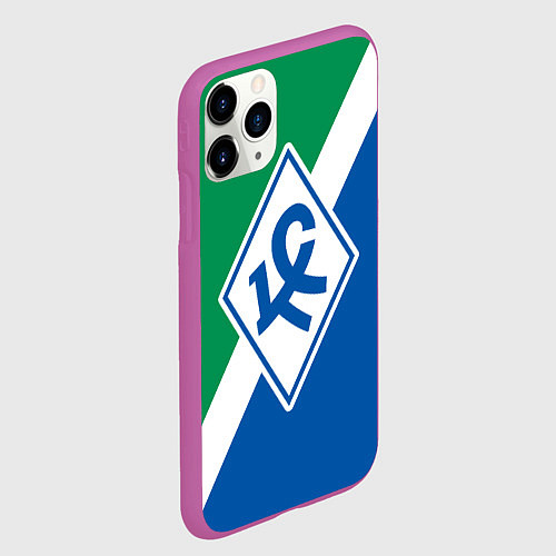Чехол iPhone 11 Pro матовый Крылья Советов - Самара / 3D-Фиолетовый – фото 2