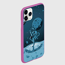 Чехол iPhone 11 Pro матовый Космический брейк, цвет: 3D-фиолетовый — фото 2