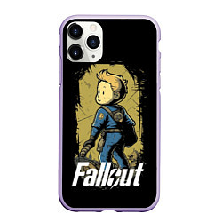 Чехол iPhone 11 Pro матовый Fallout boy, цвет: 3D-светло-сиреневый