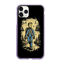 Чехол iPhone 11 Pro матовый Мальчик из Фалаута, цвет: 3D-светло-сиреневый