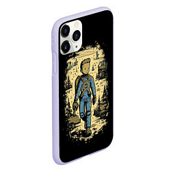 Чехол iPhone 11 Pro матовый Мальчик из Фалаута, цвет: 3D-светло-сиреневый — фото 2
