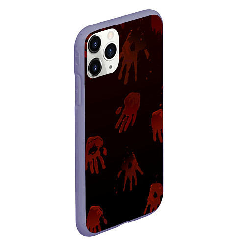 Чехол iPhone 11 Pro матовый Кровавые ладони / 3D-Серый – фото 2