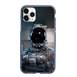 Чехол iPhone 11 Pro матовый Starfield astronaut, цвет: 3D-серый