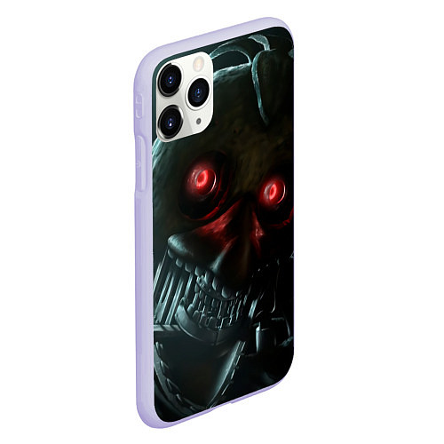 Чехол iPhone 11 Pro матовый Злобная чика / 3D-Светло-сиреневый – фото 2