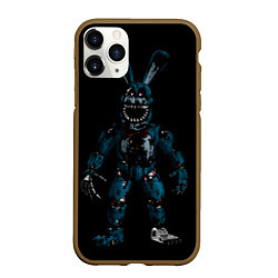 Чехол iPhone 11 Pro матовый Бонни во тьме, цвет: 3D-коричневый