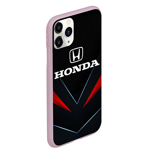 Чехол iPhone 11 Pro матовый Honda - технологии / 3D-Розовый – фото 2