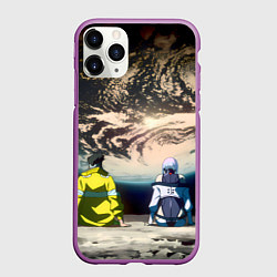 Чехол iPhone 11 Pro матовый Cyberpunk Edgerunners Дэвид Люси, цвет: 3D-фиолетовый