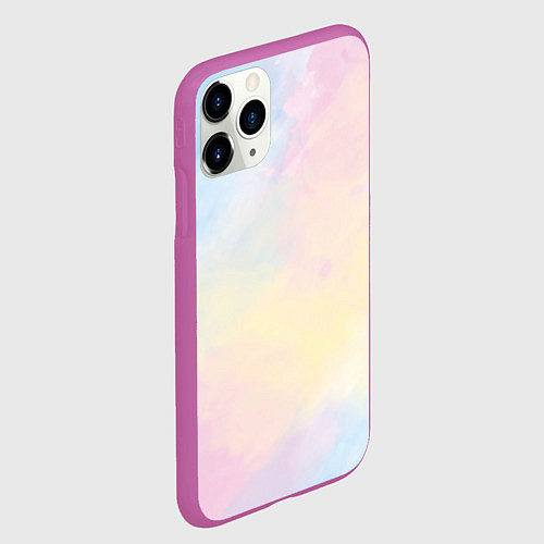 Чехол iPhone 11 Pro матовый Tie dye из сериала убийства в одном здании / 3D-Фиолетовый – фото 2