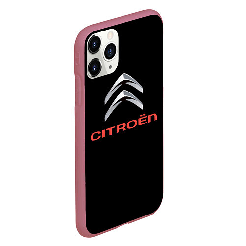 Чехол iPhone 11 Pro матовый Citroen auto sports / 3D-Малиновый – фото 2