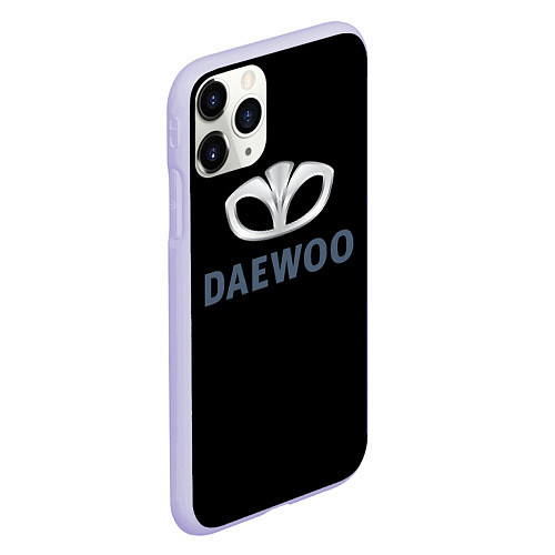 Чехол iPhone 11 Pro матовый Daewoo sport auto / 3D-Светло-сиреневый – фото 2