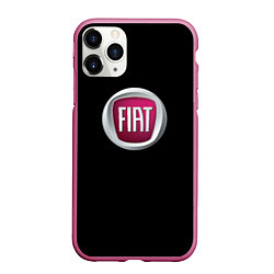 Чехол iPhone 11 Pro матовый Fiat sport pro, цвет: 3D-малиновый