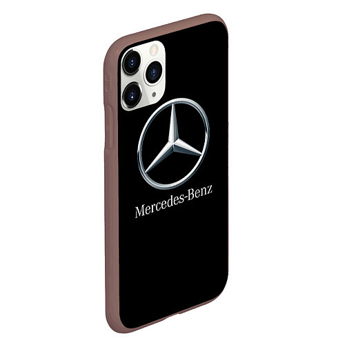 Чехол iPhone 11 Pro матовый Mercedes-benz sport auto / 3D-Коричневый – фото 2