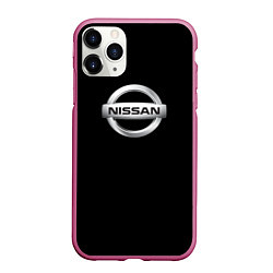 Чехол iPhone 11 Pro матовый Nissan sport auto, цвет: 3D-малиновый