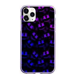 Чехол iPhone 11 Pro матовый Marshmello DJ, цвет: 3D-светло-сиреневый