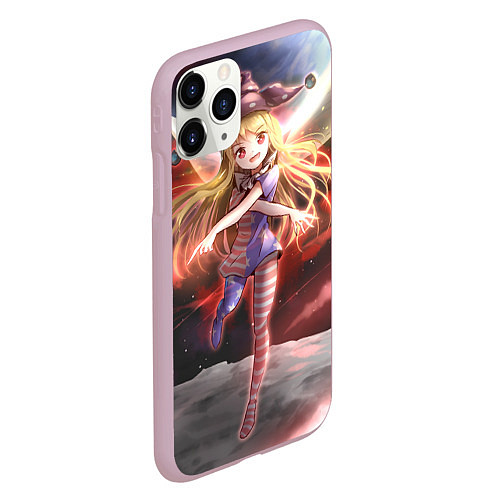 Чехол iPhone 11 Pro матовый Touhou Project Клаунпис / 3D-Розовый – фото 2