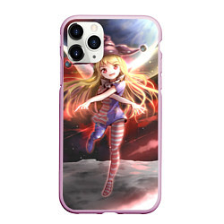 Чехол iPhone 11 Pro матовый Touhou Project Клаунпис, цвет: 3D-розовый