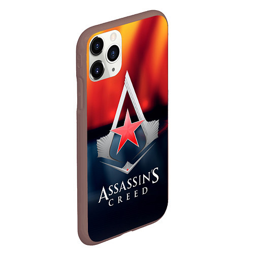 Чехол iPhone 11 Pro матовый Assassins Creed ussr / 3D-Коричневый – фото 2