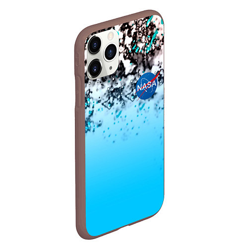 Чехол iPhone 11 Pro матовый Nasa space / 3D-Коричневый – фото 2