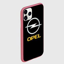 Чехол iPhone 11 Pro матовый Opel sport car, цвет: 3D-малиновый — фото 2