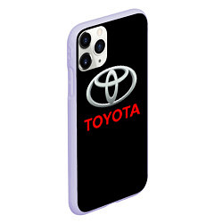 Чехол iPhone 11 Pro матовый Toyota sport car, цвет: 3D-светло-сиреневый — фото 2