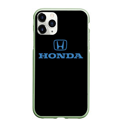 Чехол iPhone 11 Pro матовый Honda sport japan, цвет: 3D-салатовый
