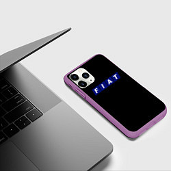 Чехол iPhone 11 Pro матовый Fiat sport auto, цвет: 3D-фиолетовый — фото 2
