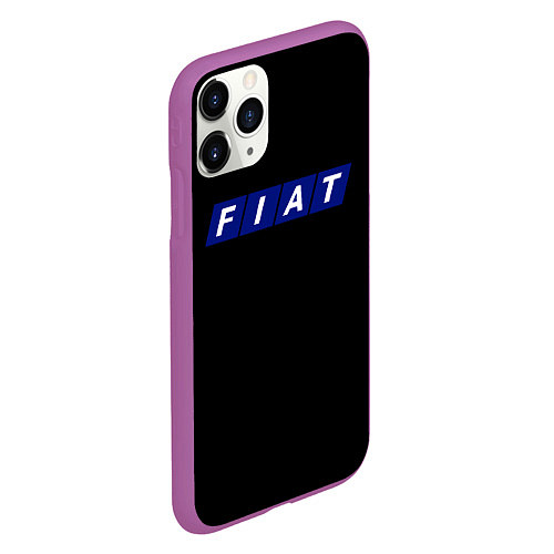 Чехол iPhone 11 Pro матовый Fiat sport auto / 3D-Фиолетовый – фото 2