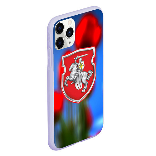 Чехол iPhone 11 Pro матовый Belarus summer / 3D-Светло-сиреневый – фото 2