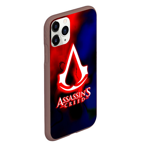 Чехол iPhone 11 Pro матовый Assassins Creed fire / 3D-Коричневый – фото 2