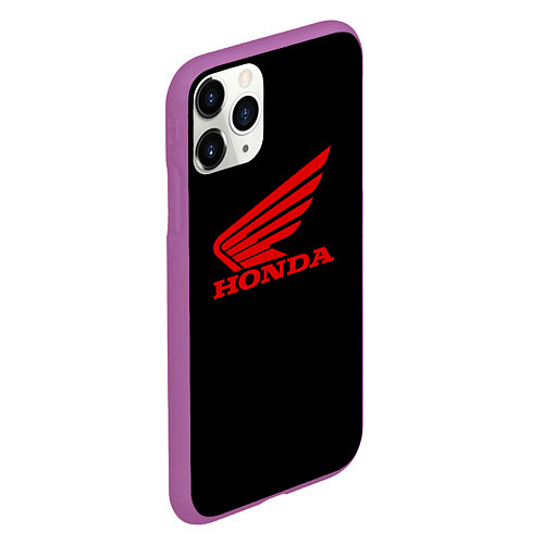 Чехол iPhone 11 Pro матовый Honda sportcar / 3D-Фиолетовый – фото 2