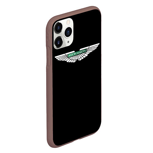 Чехол iPhone 11 Pro матовый Aston martin auto / 3D-Коричневый – фото 2