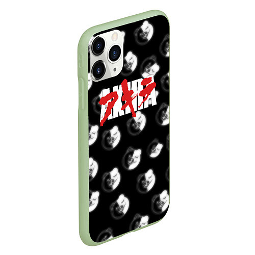 Чехол iPhone 11 Pro матовый Akira x Monokuma / 3D-Салатовый – фото 2