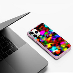 Чехол iPhone 11 Pro матовый Cs go stikerbombing, цвет: 3D-розовый — фото 2