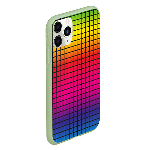 Чехол iPhone 11 Pro матовый Палитра rgb / 3D-Салатовый – фото 2