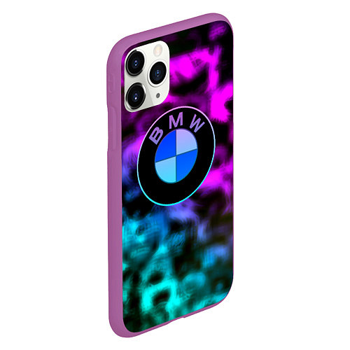 Чехол iPhone 11 Pro матовый Bmw anime / 3D-Фиолетовый – фото 2