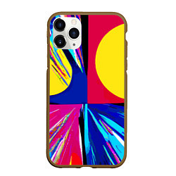 Чехол iPhone 11 Pro матовый Pop art composition - neural network