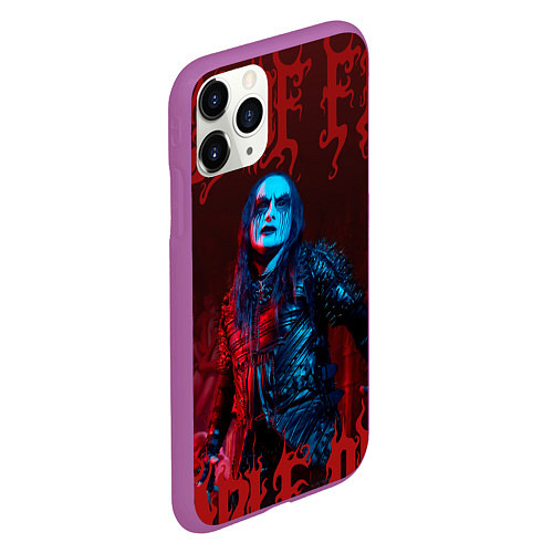 Чехол iPhone 11 Pro матовый Cradle Of Filth: Dani Filth / 3D-Фиолетовый – фото 2