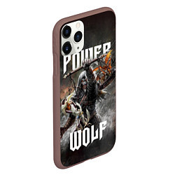 Чехол iPhone 11 Pro матовый Powerwolf: werewolf, цвет: 3D-коричневый — фото 2