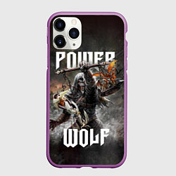 Чехол iPhone 11 Pro матовый Powerwolf: werewolf, цвет: 3D-фиолетовый