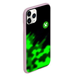 Чехол iPhone 11 Pro матовый Creeper steel, цвет: 3D-розовый — фото 2