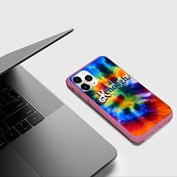 Чехол iPhone 11 Pro матовый Барби - i am kenough, цвет: 3D-малиновый — фото 2