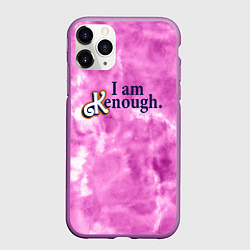 Чехол iPhone 11 Pro матовый I am kenough - розовый тай-дай, цвет: 3D-фиолетовый