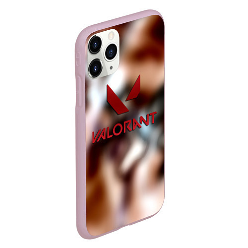 Чехол iPhone 11 Pro матовый Valorant riot games / 3D-Розовый – фото 2