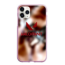 Чехол iPhone 11 Pro матовый Valorant riot games, цвет: 3D-розовый