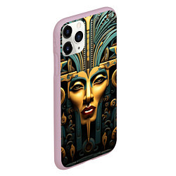 Чехол iPhone 11 Pro матовый Египетские фараоны, цвет: 3D-розовый — фото 2