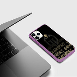 Чехол iPhone 11 Pro матовый Gaimin Gladiators style, цвет: 3D-фиолетовый — фото 2