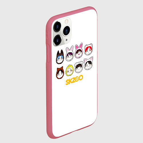 Чехол iPhone 11 Pro матовый Skzoo все вместе / 3D-Малиновый – фото 2