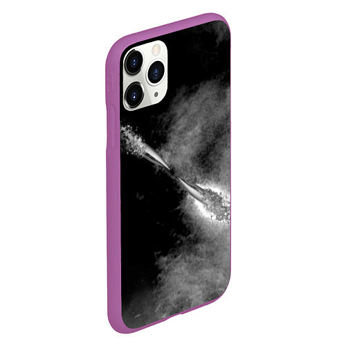 Чехол iPhone 11 Pro матовый Two shot / 3D-Фиолетовый – фото 2