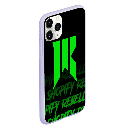 Чехол iPhone 11 Pro матовый Shopify Rebellion / 3D-Светло-сиреневый – фото 2