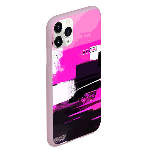 Чехол iPhone 11 Pro матовый Black pink - girl-group - South Korea / 3D-Розовый – фото 2